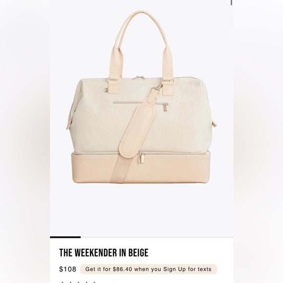 Beis Large Weekender Bag - Picture 1 of 3